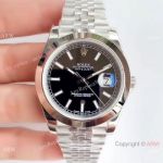 NEW Upgraded Replica Rolex Datejust Black Dial Jubilee Watch Swiss 3235 V3